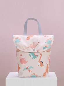 Túi đựng tã hoạt hình sành điệu Túi mẹ bằng polyester không thấm nước để đựng tã - Hồng - Xem 2