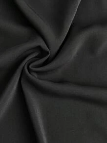 BizChic Women Sleeveless V-Neck Ruffle Solid Color Camisole, Elegant For Commuting - Black - View 6