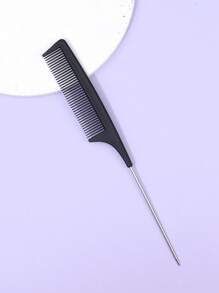 鼠尾梳，塑料简约尖尾细齿，用于改善头发健康，梳子，梳子 - 黑色 - 查看 1