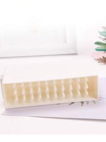 Trang điểm Hộp trữ , 1 Miếng 30- lỗ Nghệ thuật làm Móng Đầu đánh bóng khoan Hộp trữ Bảo quản đồ trang điểm - trắng - Xem 2