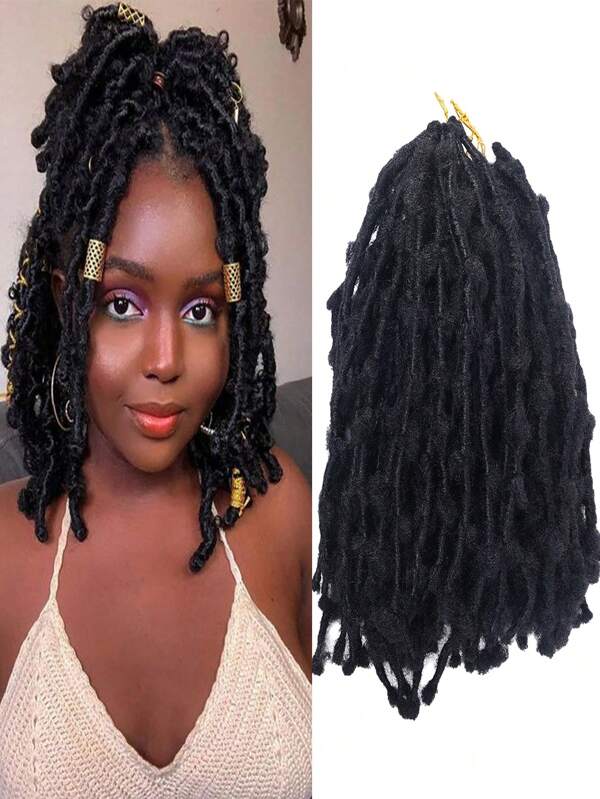 6packs Butterfly Locs Crochet Hair 14 Inch Pre Looped Dreadlocks