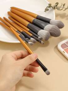 9件套化妆刷套装，化妆刷套装，化妆刷包，化妆刷套装，全套化妆刷，化妆刷套装，全套化妆工具，刷子套装，化妆刷套装，化妆礼盒套装，套装，赠品，专业化妆刷，全套化妆工具 - 黃色 - 查看 2