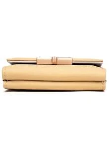 Ví nữ nhỏ gấp ba lần màu vàng mùa hè mới in hoa Pu - Màu vàng - Xem 5