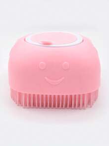 1入組雙色寵物沐浴TPR橡膠多用途寵物香波按摩刷適用於貓和狗狗