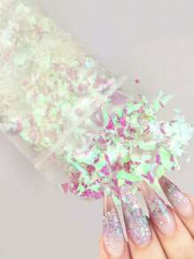 1 包 10G 不对称亮片美甲装饰 - 無色 - 查看 1