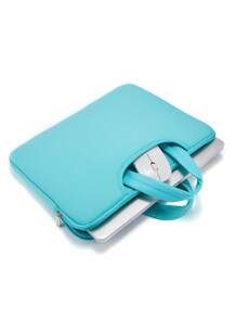 Solid Laptop Bag - Baby Blue - View 5