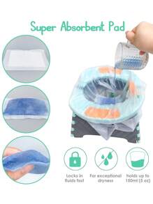 30pcs Baby Disposable Potty Chair Liner - White - View 8