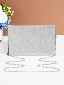 Quyến rũ, thanh lịch, tinh tế, yên tĩnh Sequin sang trọng, sành điệu, sang trọng, sáng bóng Túi phong bì lấp lánh Bạc Túi buổi tối nhỏ quyến rũ, Túi ăn tối cho cô gái dự tiệc, phụ nữ, cô dâu Hoàn hảo cho bữa tiệc, đám cưới, vũ hội, bữa tối / tiệc, cho cocktail - Bạc - Xem 7