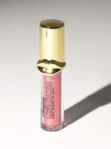 不粘杯子唇彩,金屬質感保濕液體口紅水光澤度唇釉 - 藕粉色 - 查看 4