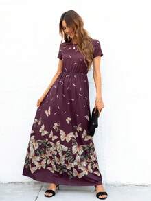 DEARCASE Floral Print Hidden Pocket Dress - Multicolor - View 5