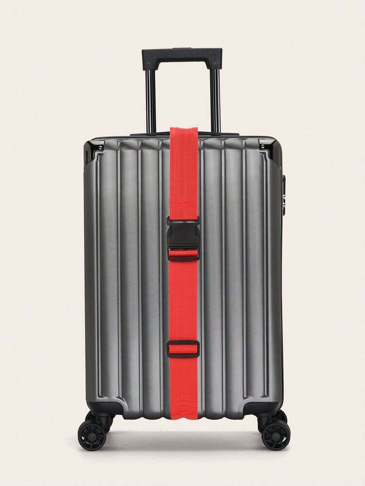 行李带和标签套装适用于行李箱行李带旅行带包装带学校用包学校配件学校用品 - 紅色 - 查看 2