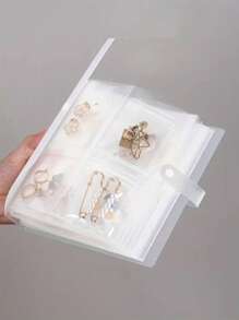 Sách lưu trữ trang sức trong suốt 160 lưới, Túi Ftorage trong suốt chống bụi Vòng cổ Album Túi kín, Túi đựng album du lịch di động, Hộp đựng bông tai Hộp đựng đồ trang sức du lịch Trong suốt di động chống oxy hóa cho nhẫn, vòng cổ, vòng tay, khuyên tai và hoa tai, Album tổ chức du lịch di động Túi đựng đồ trang sức chống nước Hộp đựng quà tặng phụ nữ Quà tặng con gái Quà tặng bạn gái - trắng - Xem 2