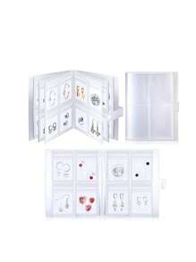 Sách lưu trữ trang sức trong suốt 160 lưới, Túi Ftorage trong suốt chống bụi Vòng cổ Album Túi kín, Túi đựng album du lịch di động, Hộp đựng bông tai Hộp đựng đồ trang sức du lịch Trong suốt di động chống oxy hóa cho nhẫn, vòng cổ, vòng tay, khuyên tai và hoa tai, Album tổ chức du lịch di động Túi đựng đồ trang sức chống nước Hộp đựng quà tặng phụ nữ Quà tặng con gái Quà tặng bạn gái - trắng - Xem 5