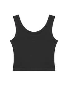 Solid Crop Tank Top