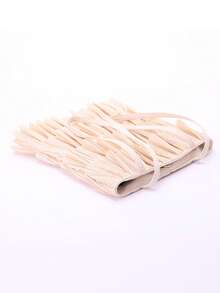 Ruffle Detail Túi Vuông Thời Trang Màu Be - Màu be - Xem 6