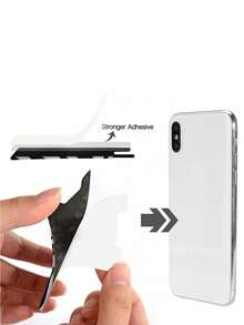 Leopard Print Adhesive Card Holder Bag - Black and White - View 3