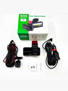 2 Lens 1080P WIFI Car Dashcam 3.4 Inch Mini Car Black Box G-Sensor Video Recording - Black - View 8