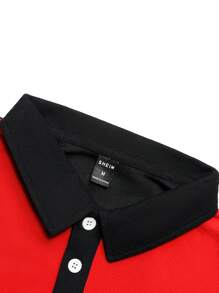 Manfinity Homme Hombres Camisa polo de color combinado - Multicolor - Ver 3