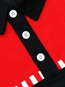 Manfinity Homme Hombres Camisa polo de color combinado - Multicolor - Ver 5