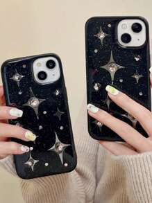 Apple Star Print Phone Case