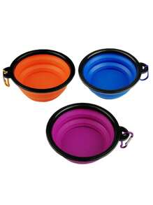 1 pieza Bol plegable al azar de mascota de viaje - Multicolor - Ver 5