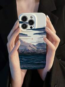 Mountain Print Phone Case - Multicolor - View 3