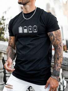 Áo thun & Áo lót Nam Đồ họa Giải trí - màu đen - Xem 1