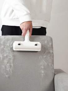 1入組素色寵物脫毛刷適用於家庭適用於清潔 - 白色 - 查看 1