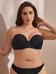 Hơn Chất rắn Vòng thép Bras - màu đen - Xem 3