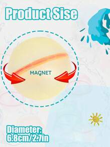 1pc Reusable Random Color Magnetic Water Ball For Cat And Dog For Play - Multicolor - View 5