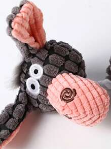 Donkey Shaped Plush Toy With Sound, Bite Resistant And Grind Teeth Function - Multicolor - View 4