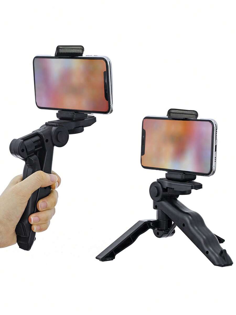 Giá đỡ điện thoại để bàn 1 chân máy - màu đen - Xem 1