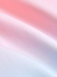 SHEIN MOOSTA Plus Ombre Square Neck Puff Sleeve Dress Pastel Dress - Multicolor - View 4