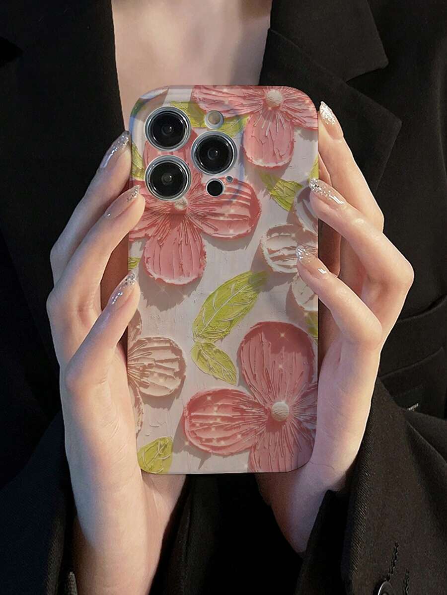 花朵圖案防水手機外殼 - 彩色 - 查看 1