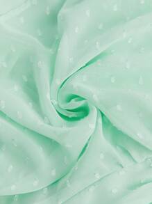 BizChic Surplice Neck Butterfly Sleeve Ruched Top Workwear - Mint Green - View 8