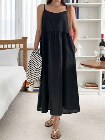 DAZY Solid Cami Dress