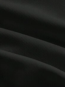 SHEIN MOD Top ribete con encaje fruncido correa ancha - Negro - Ver 3