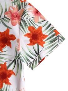 Manfinity RSRT Bộ hai mảnh Nam Dây kéo Túi Nút phía trước Hoa Boho - Nhiều màu - Xem 4