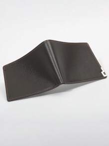 Litchi dập nổi ví nhỏ màu nâu chi tiết cho hàng ngày - màu nâu - Xem 2