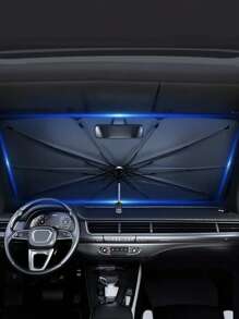 1pc Car Sunshade Umbrella - Silver - View 2