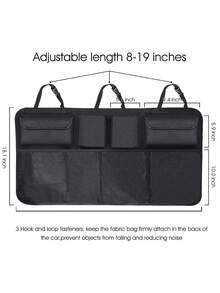 Car Trunk Storage Bag - Black - View 6