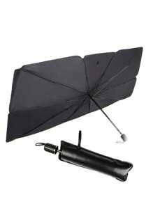 1pc Car Sunshade Umbrella - Silver - View 4