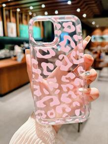 豹紋印花防摔手機外殼 - 粉色 - 查看 2