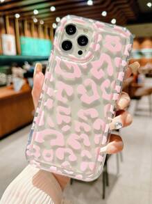 豹紋印花防摔手機外殼 - 粉色 - 查看 3