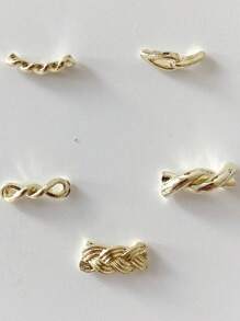 20片五種金屬扣釘美甲珠寶diy - 彩色 - 查看 3