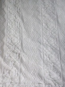 SHEIN VCAY Vestido unicolor volante de encaje bajo - Blanco - Ver 7