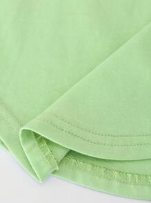 SHEIN Toddler Girls Solid Tank Top - Mint Green - View 5