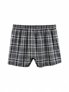 Hombres Calzoncillos boxer con estampado de cuadros - Multicolor - Ver 2