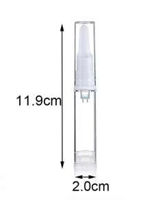 1入組10毫升空可填充化妝品無氣瓶小便攜真空眼霜乳液瓶 - 無色 - 查看 3