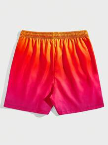 ROMWE MEN Street Life Quần Short Nam Dây kéo Túi Thắt nơ trước Ombre Nhiệt đới Boho - Nhiều màu - Xem 2
